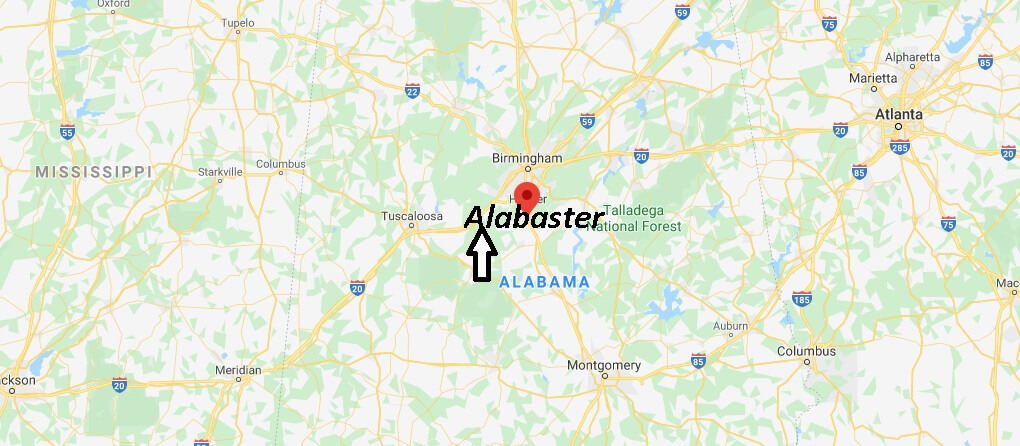 Where is Alabaster Alabama? What County is Alabaster in! ZIP code ‎35007