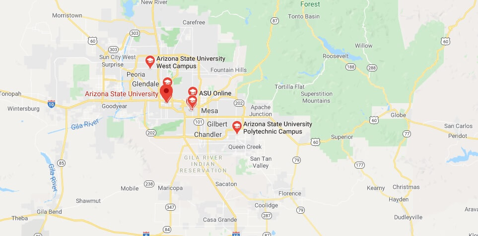 Where is Arizona State University Located? What City is Arizona State University in