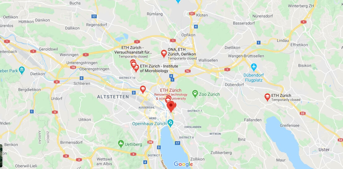 Where is ETH Zürich Located? What City is ETH Zürich in