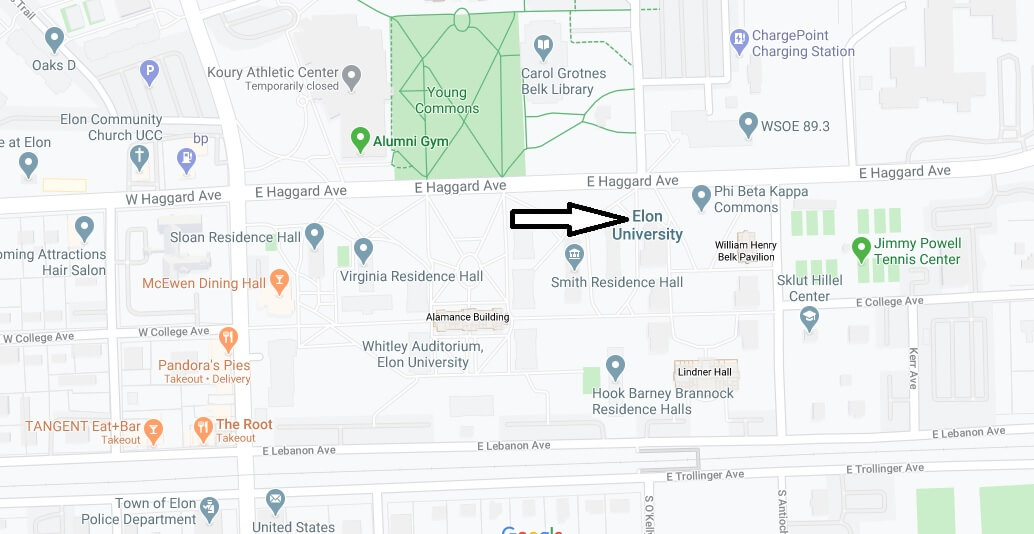 Where is Elon University Located? What City is Elon University in