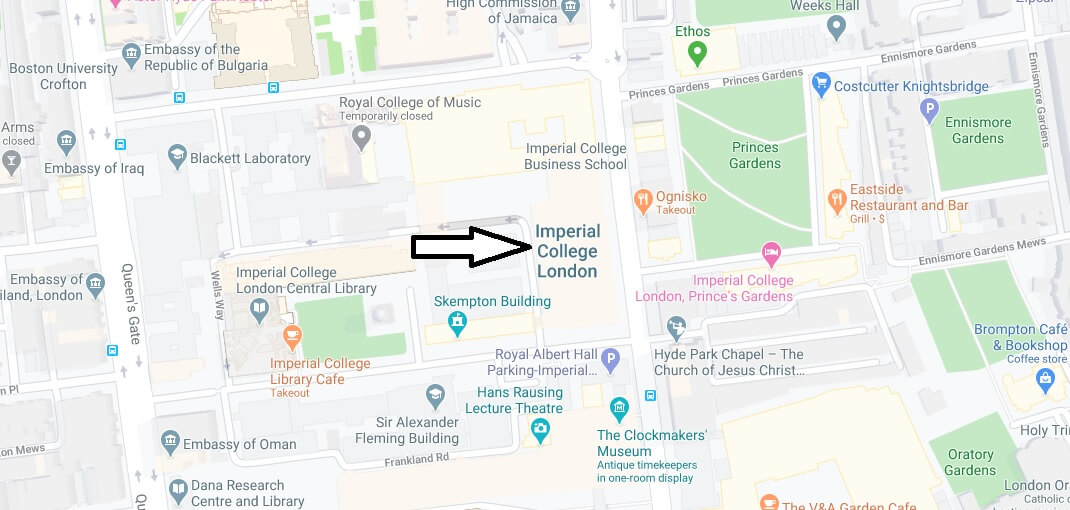 Where is Imperial College London Located? What City is Imperial College London in
