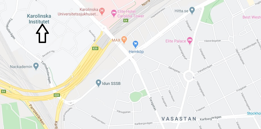 Where is Karolinska Institute Located? What City is Karolinska Institute in