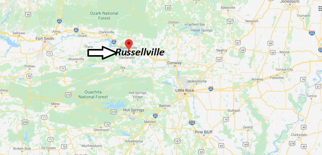 Where is Russellville Arkansas? What County is Russellville in