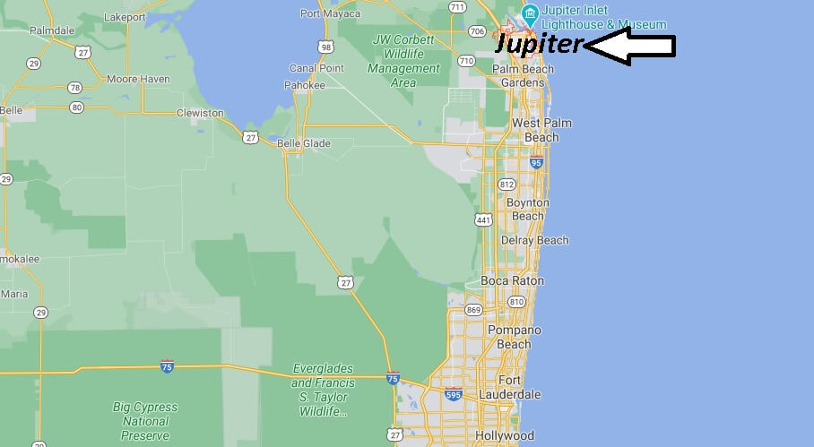 Where in Florida is Jupiter located