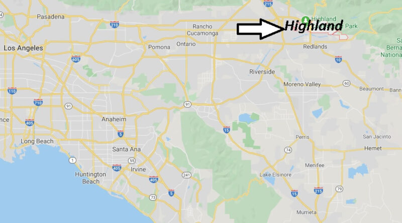 Where is Highland California? What County is Highland in