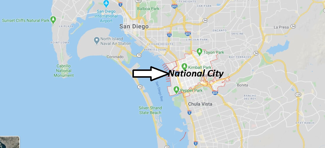 Where is National City California? What County is National City in