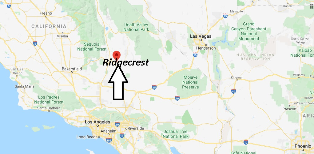 Where is Ridgecrest California? What County is Ridgecrest in