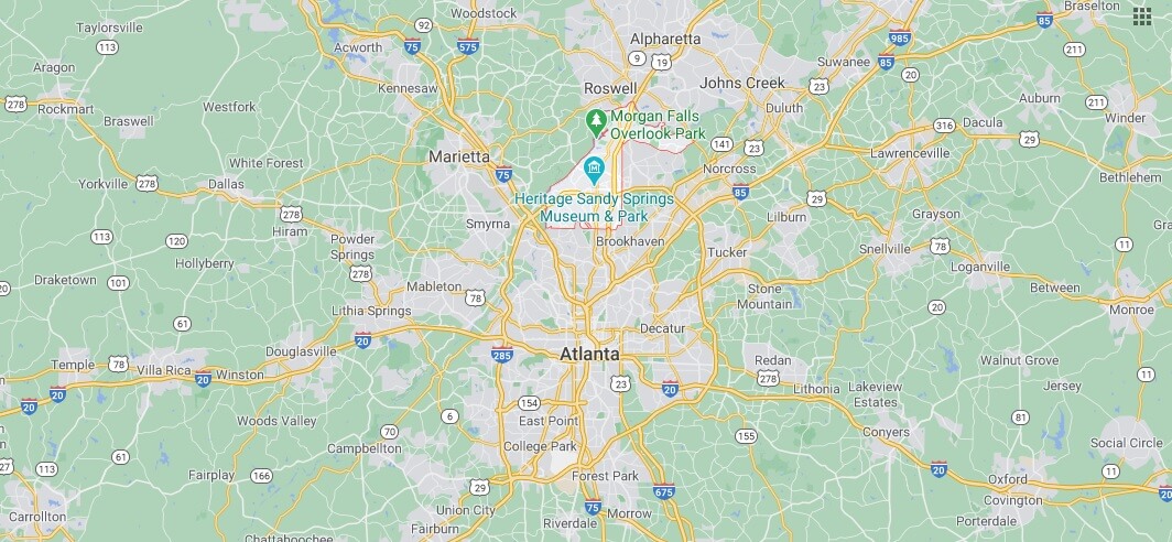 What county is Sandy Springs Georgia in