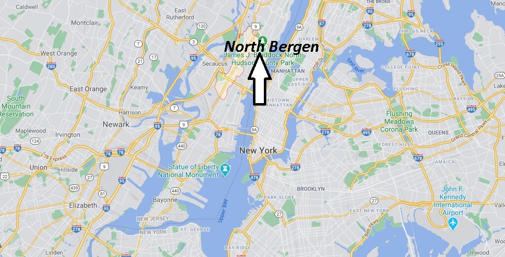 What towns are in North Bergen NJ