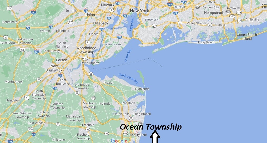 What towns are in Ocean Township