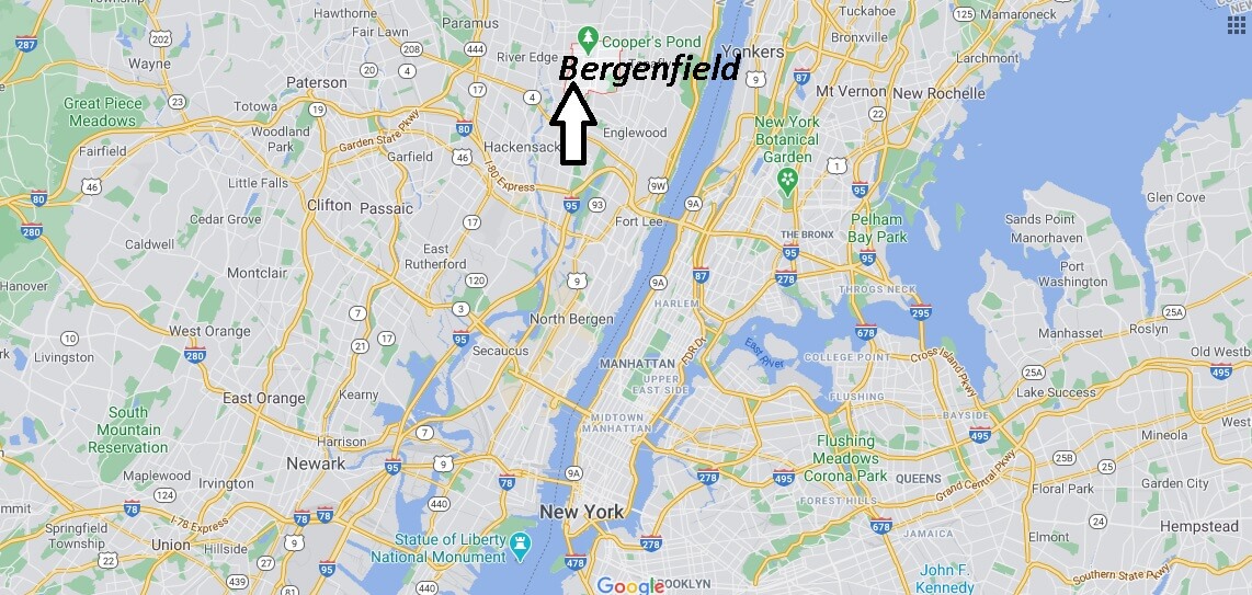 What towns are near Bergenfield NJ