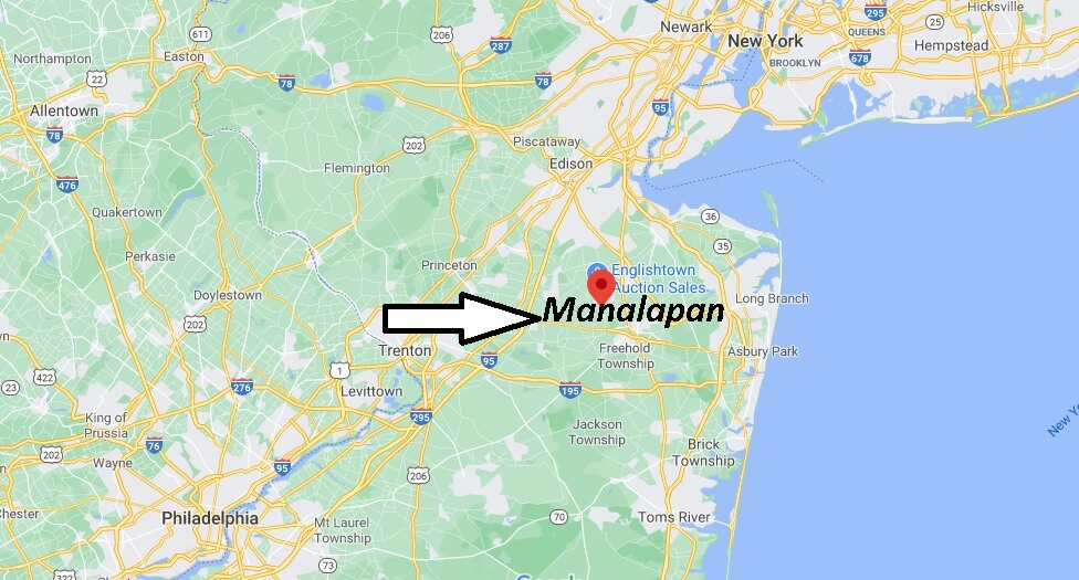 What towns are near Manalapan NJ