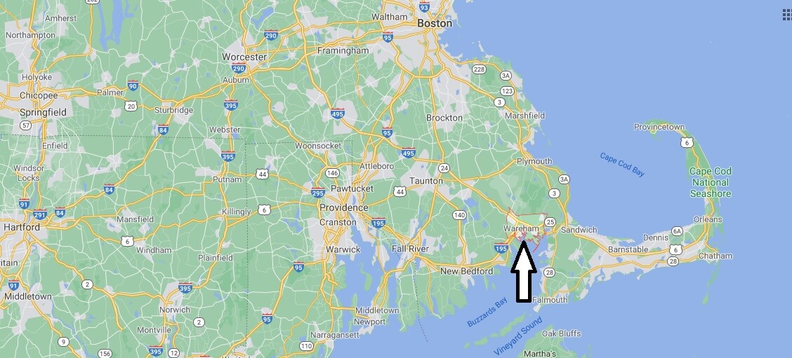 What towns are near Wareham MA