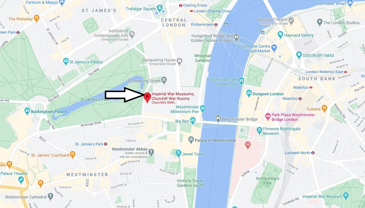 Where is Churchill War Rooms Located