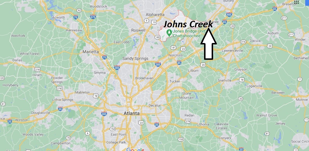 Where is Johns Creek Located