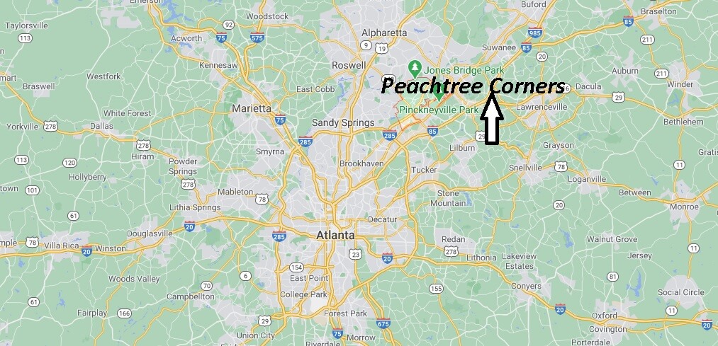 Where is Peachtree Corners Located