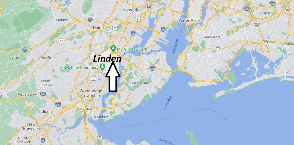 Which county is Linden NJ in