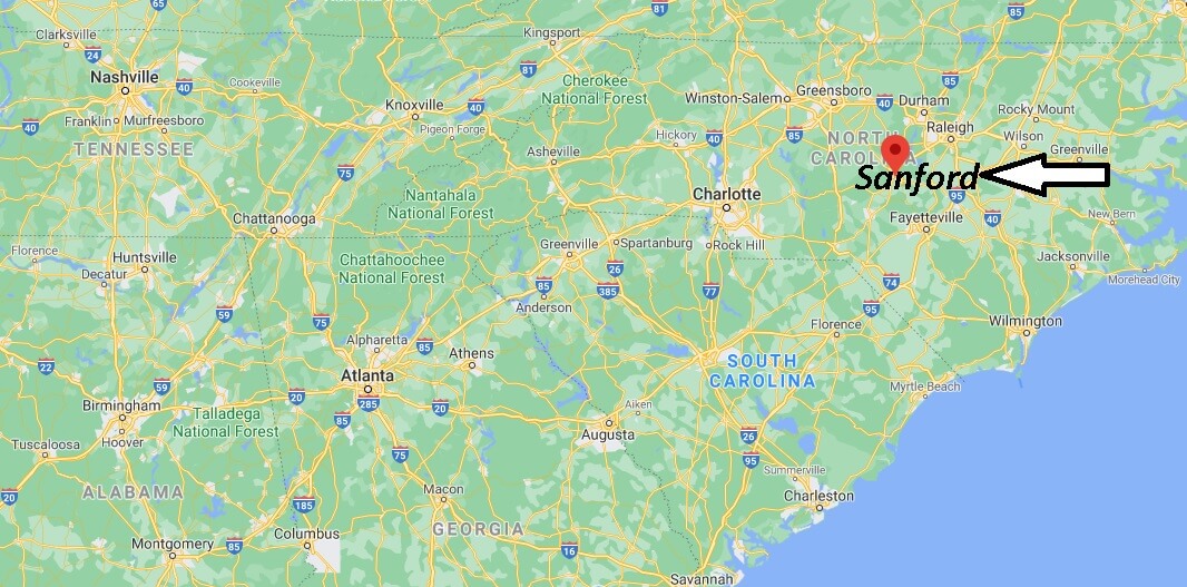 What county is Sanford North Carolina located in