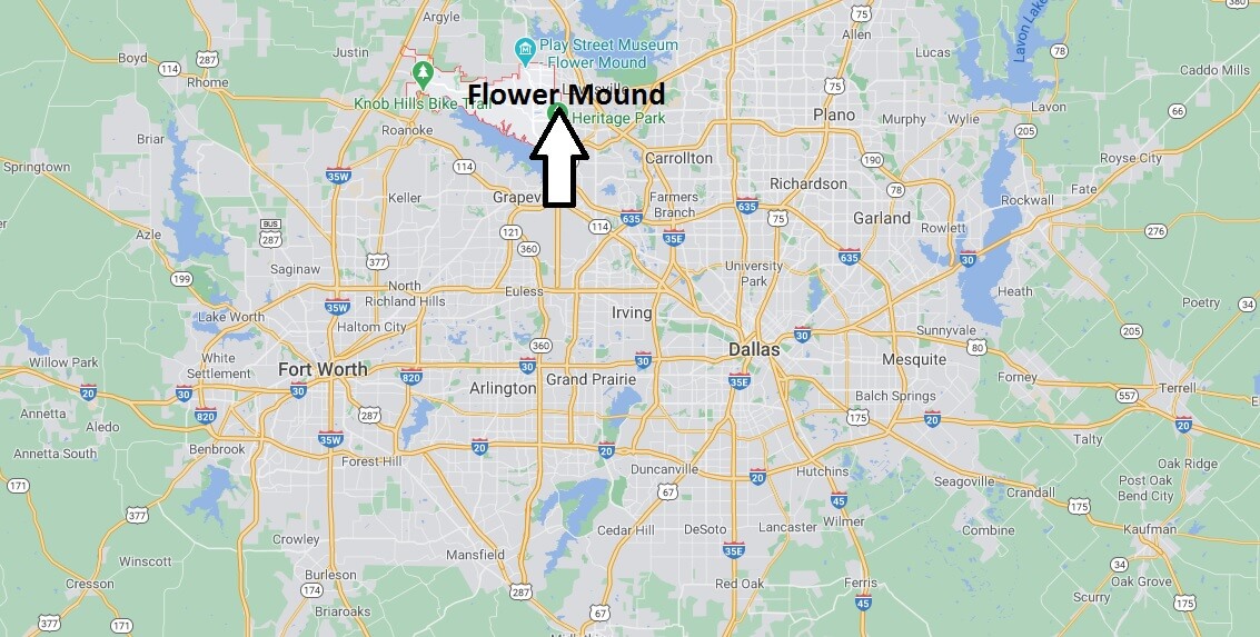 How far is Flower Mound Texas from Dallas