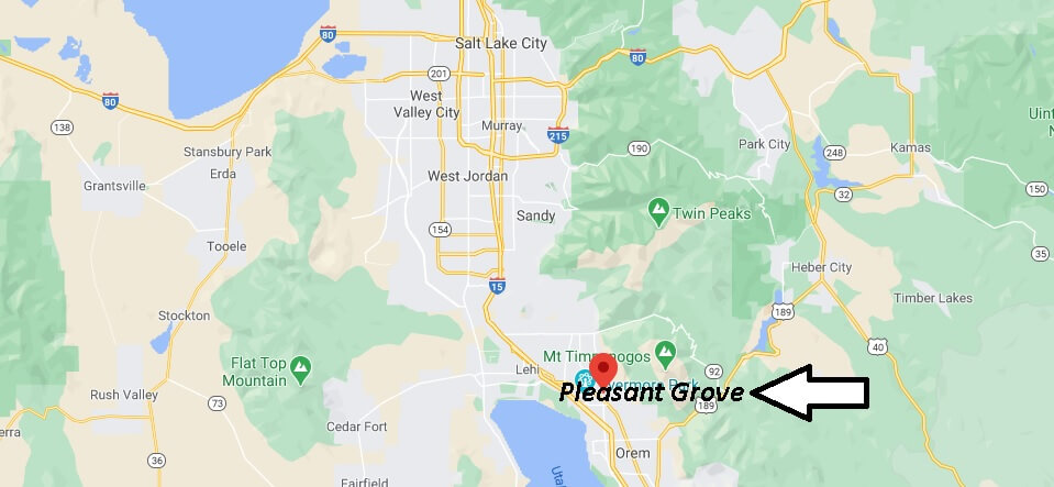 How far is Pleasant Grove from Salt Lake City