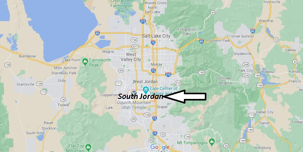 Is South Jordan in Utah County