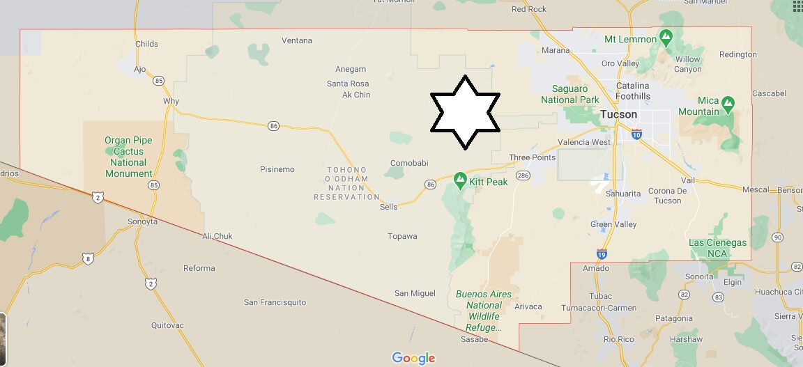 What cities are in Pima County Arizona
