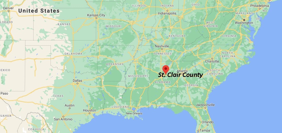 What cities are in St. Clair County Alabama