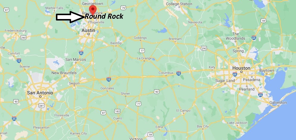 What major city is Round Rock Texas near