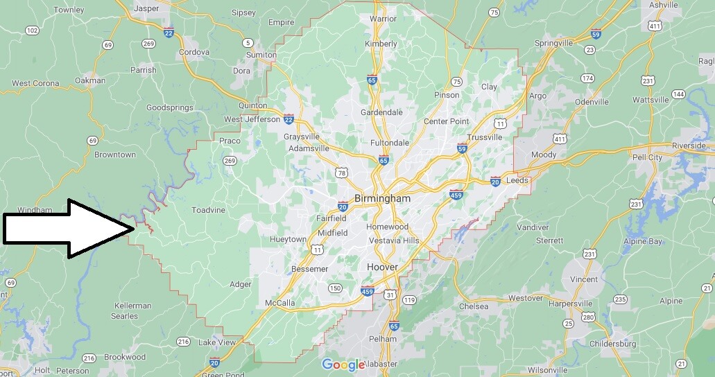 Where in Alabama is Jefferson County