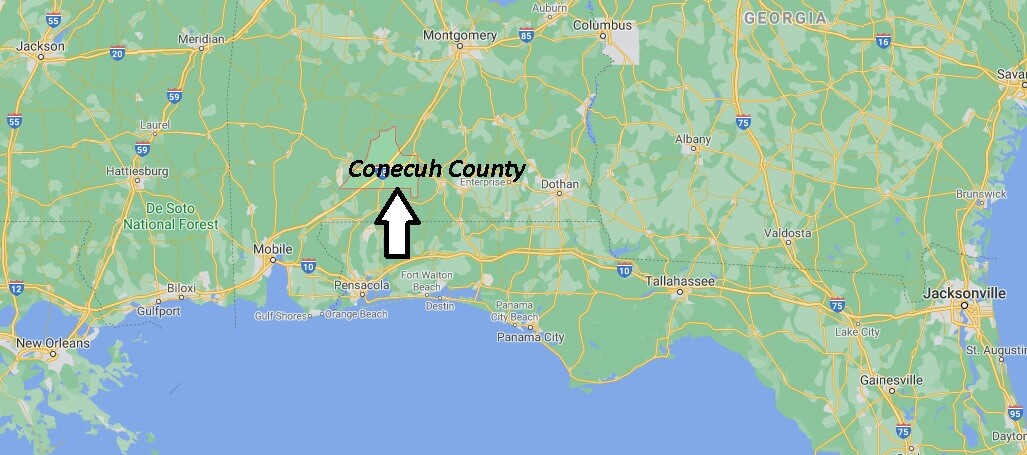 Where is Conecuh County Located