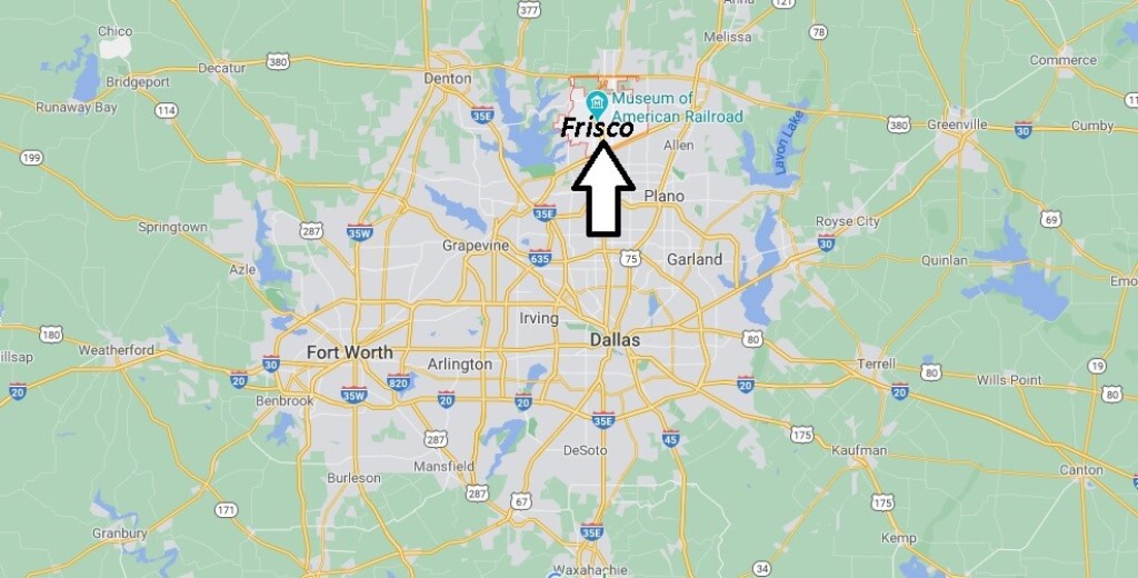 Where is Frisco Texas close to