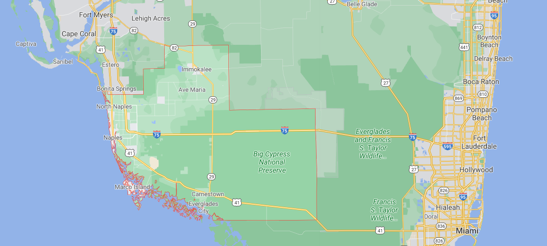 What cities are in Collier County