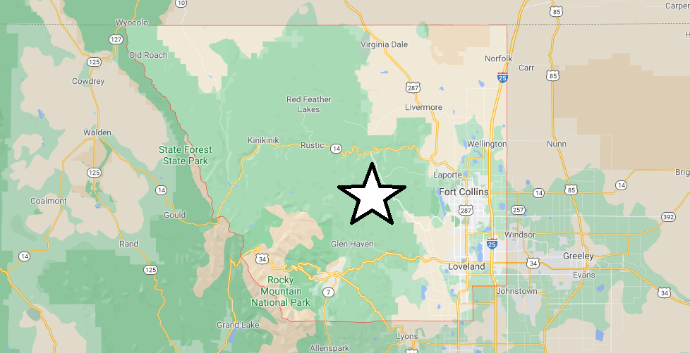 What cities are in Larimer County Colorado