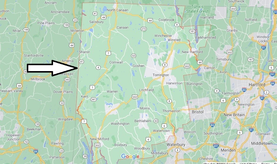 What cities are in Litchfield County
