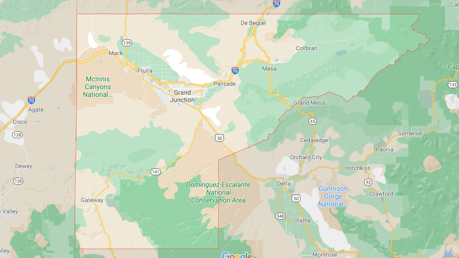 What cities are in Mesa County Colorado