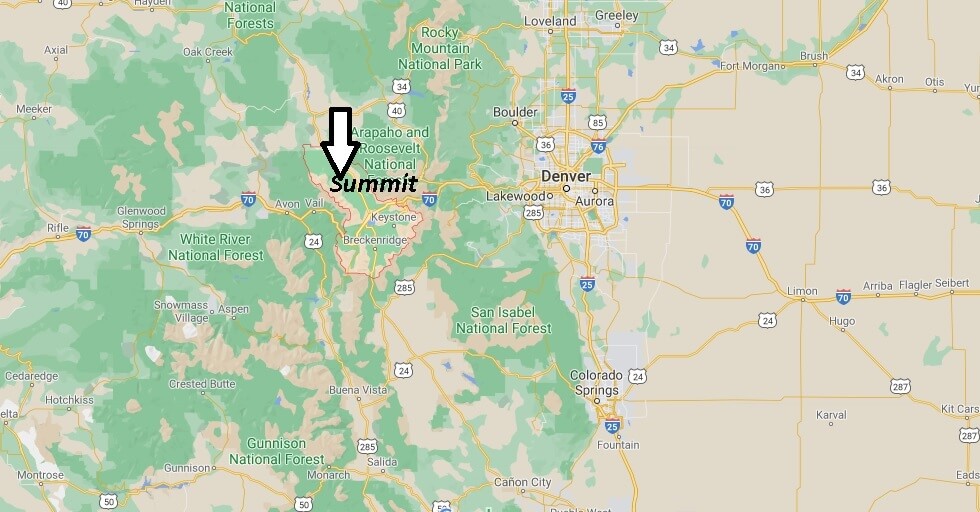 What cities are in Summit County Colorado
