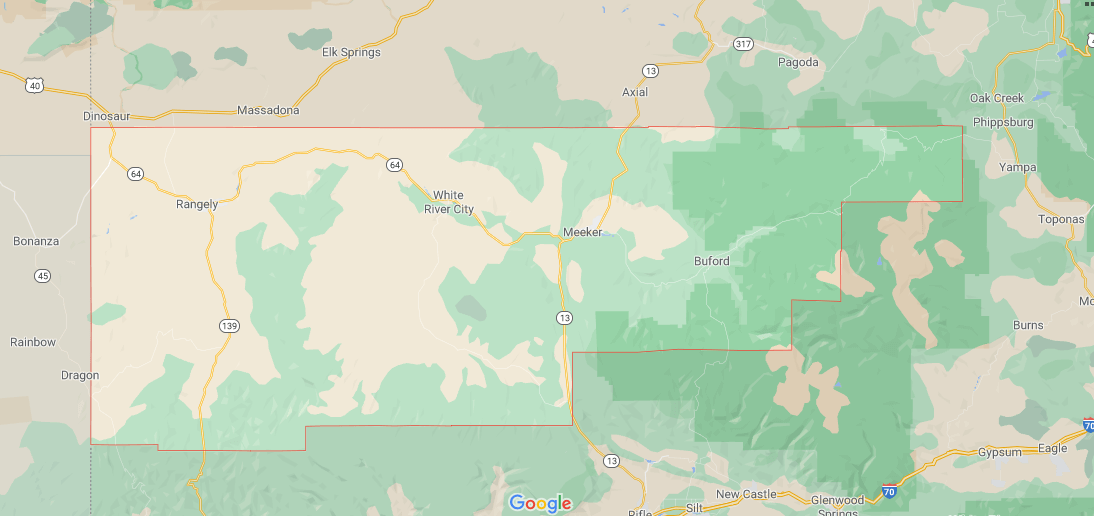 What towns are in Rio Blanco County Colorado