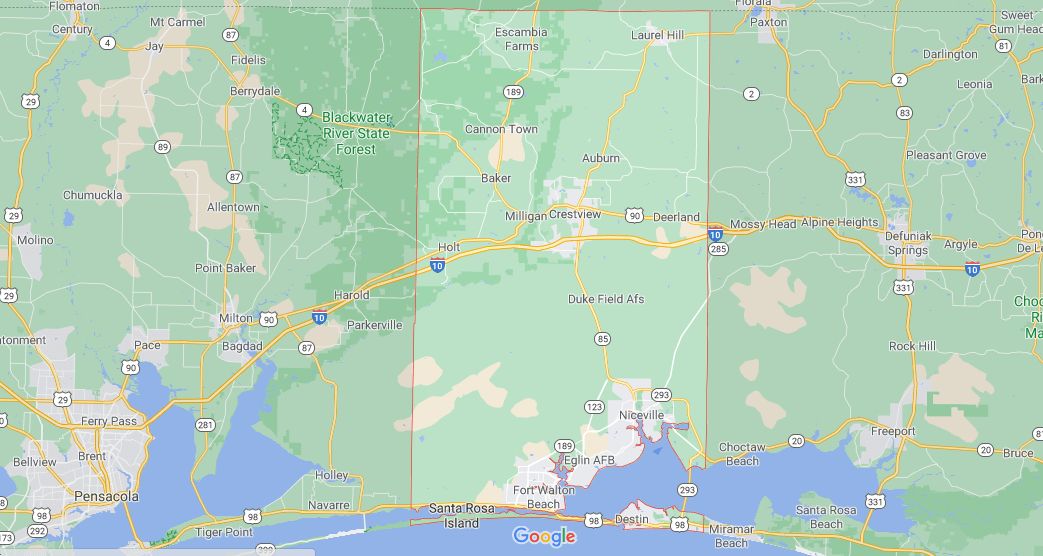 Where in Florida is Okaloosa County