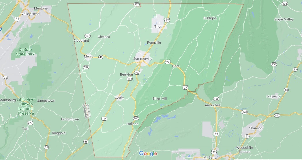 Chattooga County Georgia
