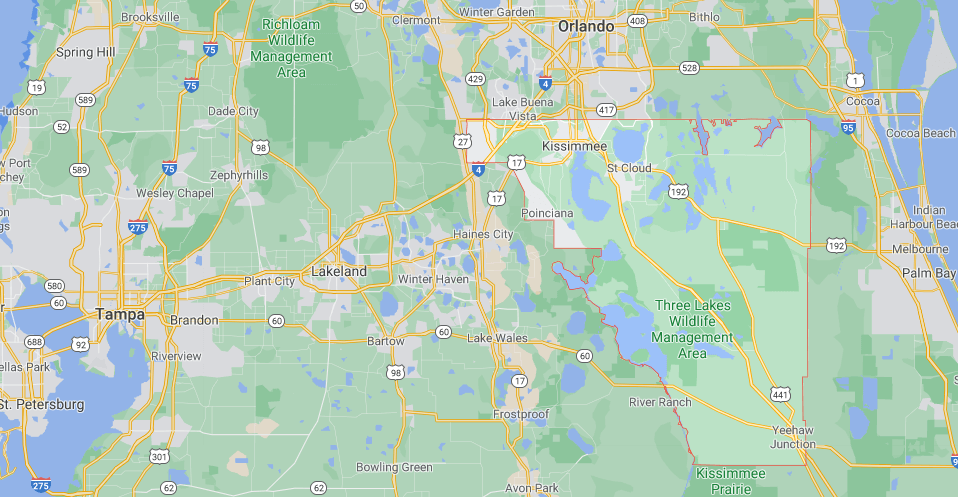 What cities are in Osceola County