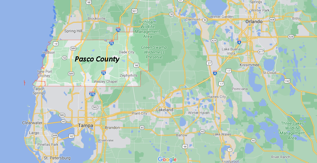 What cities are in Pasco County