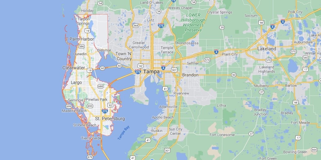 What cities are in Pinellas County