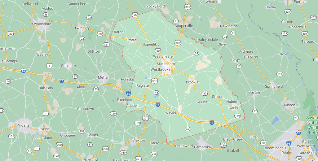Where in Georgia is Bulloch County