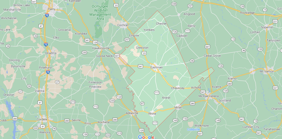 Where in Georgia is Dodge County