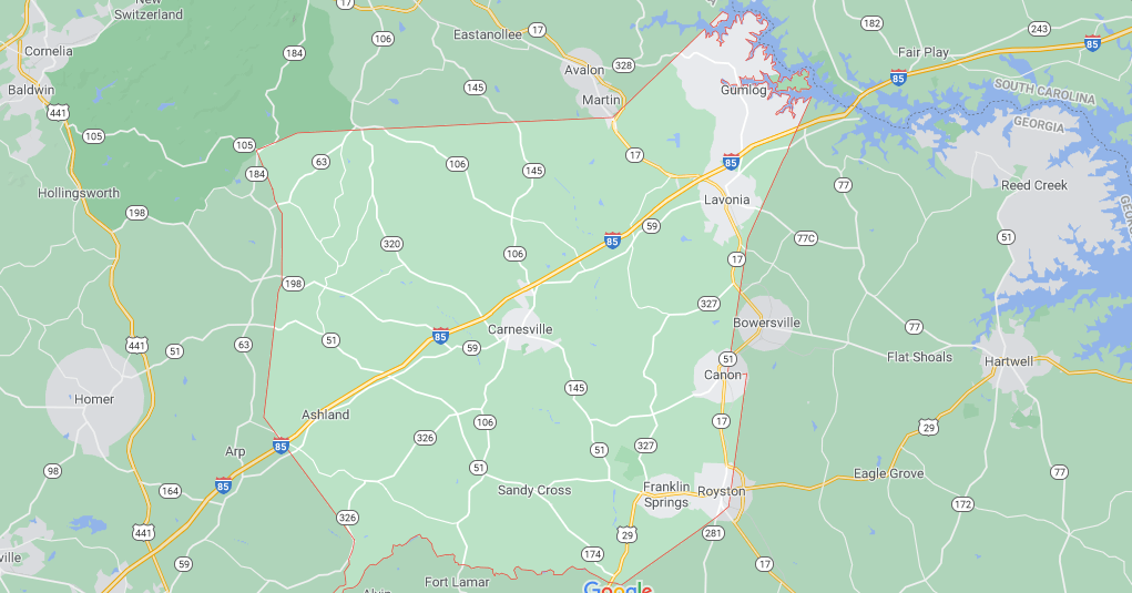 Where in Georgia is Franklin County