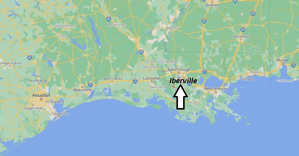 What cities are in Iberville Parish