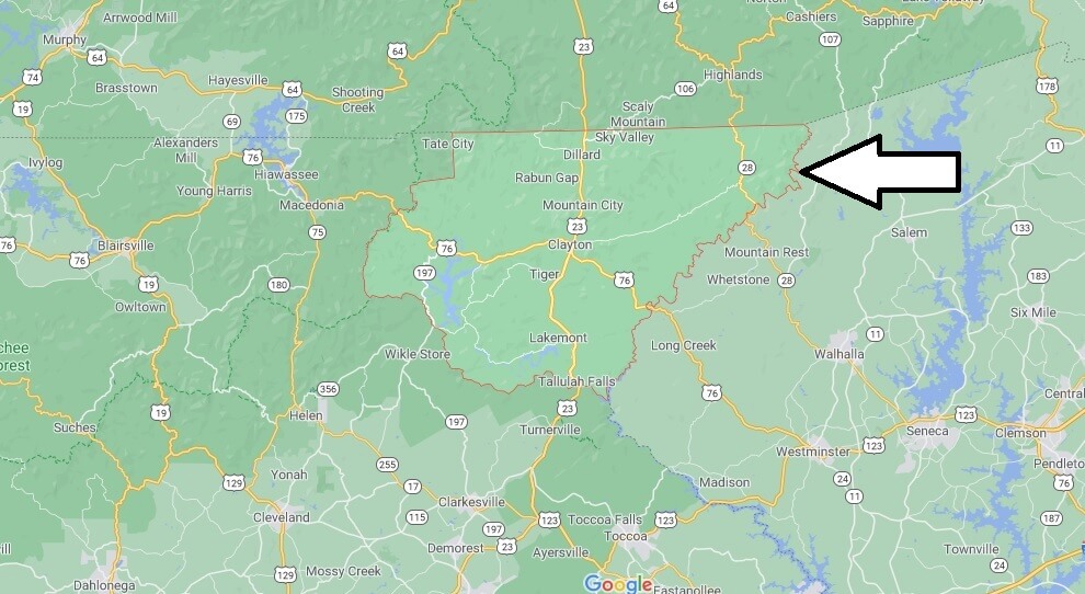 What cities are in Rabun County