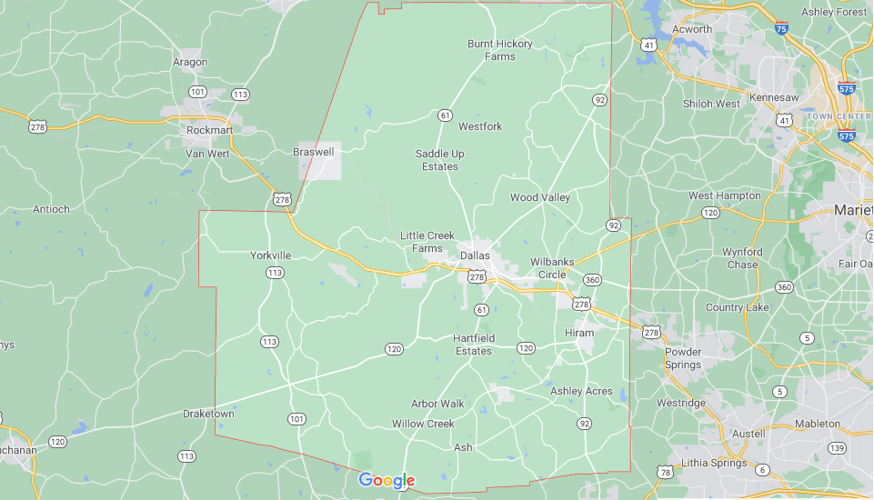 Where in Georgia is Paulding County