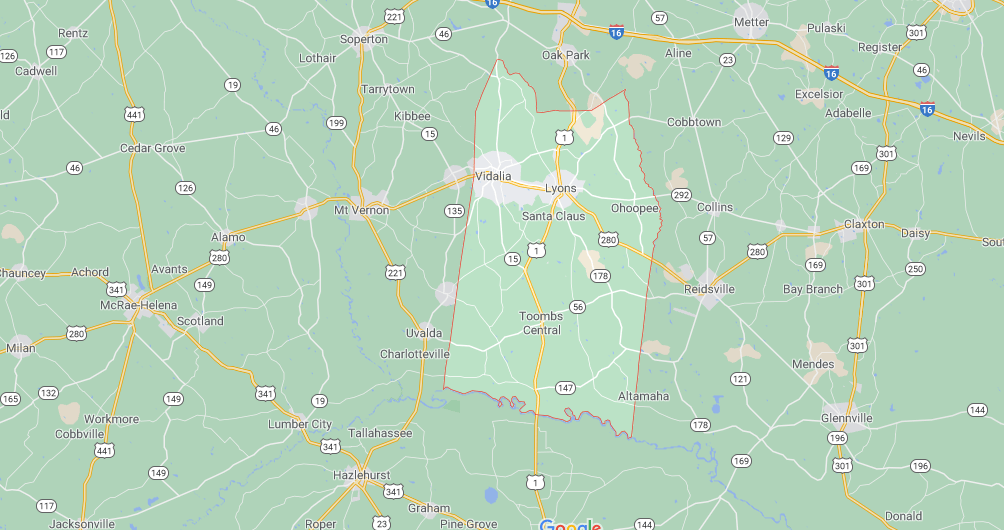 Where in Georgia is Toombs County