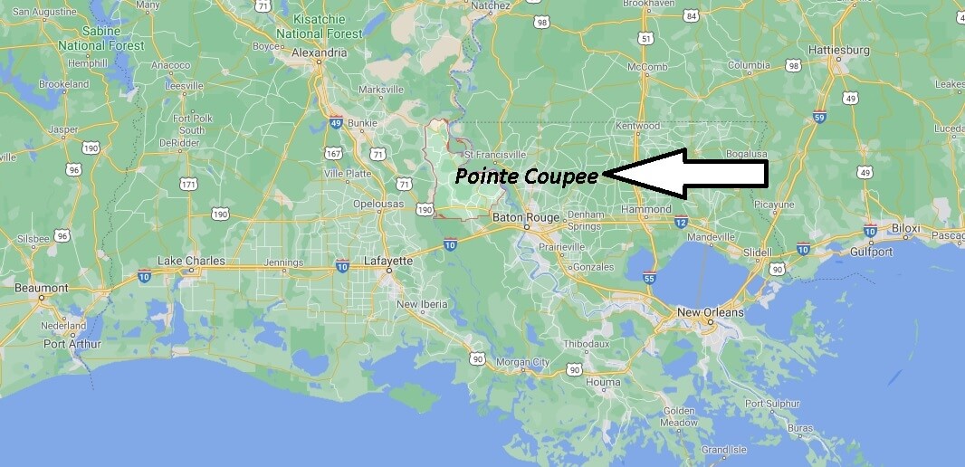 What cities are in Pointe Coupee Parish